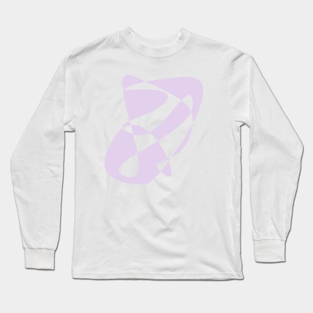 Abstract Doodle Sketch in Lavender Long Sleeve T-Shirt by ApricotBirch